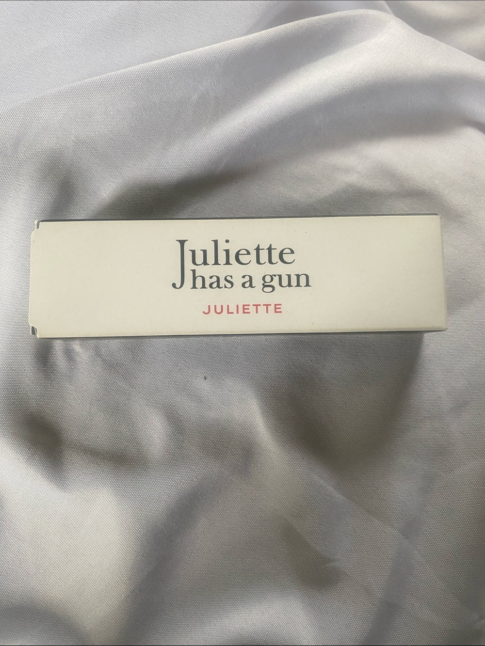 Juliette Has a Gun Juliette Perfume Box - White with Red Logo. Two available